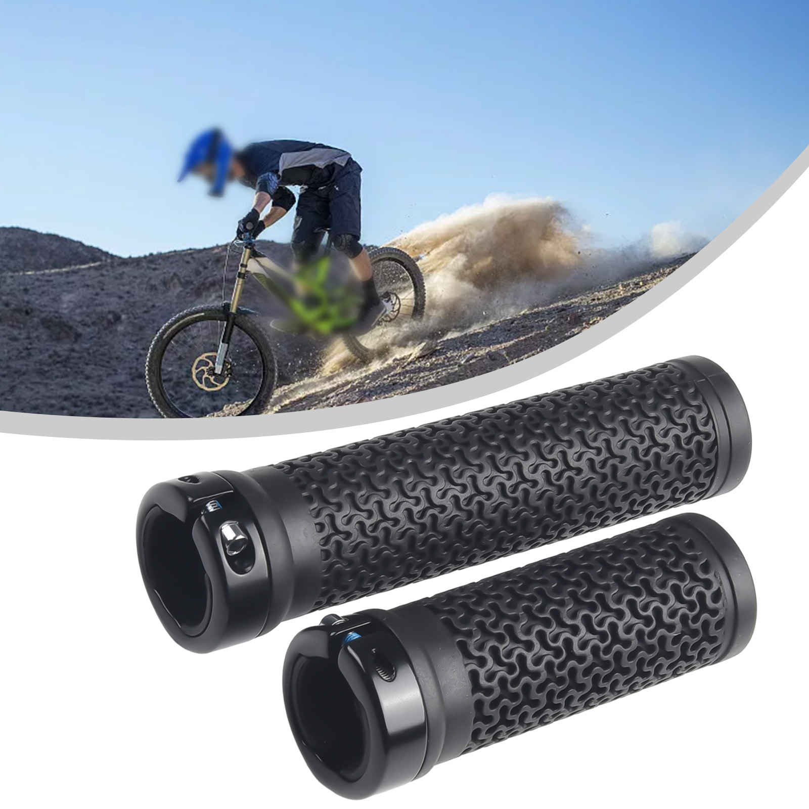 1 Pair Bicycle Handle Soft Rub - Commuter Bike Lock ulasan dan harga