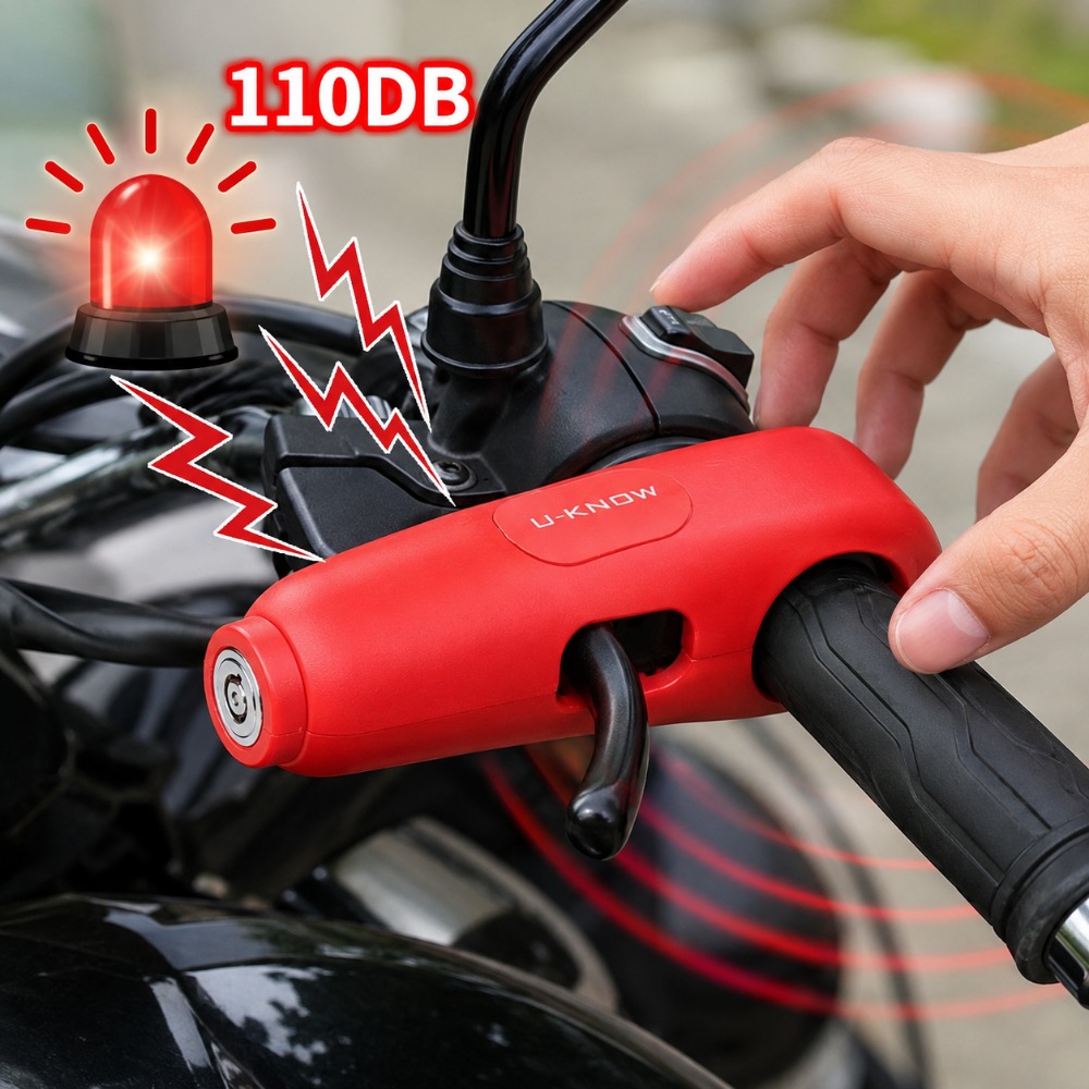 110dB Motorcycle Handlebar Ala - Commuter Bike Lock ulasan dan harga