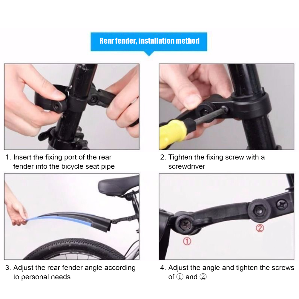 2Pcs Mountain Bike Mudguard Wi - Fender Mudguard Set ulasan dan harga