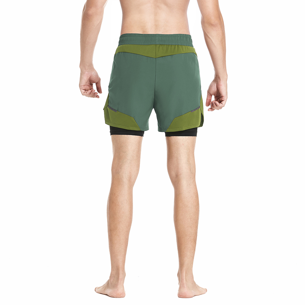 ARSUXEO Sports Shorts Men 2 In - Cycling Commuter Pants ulasan dan harga