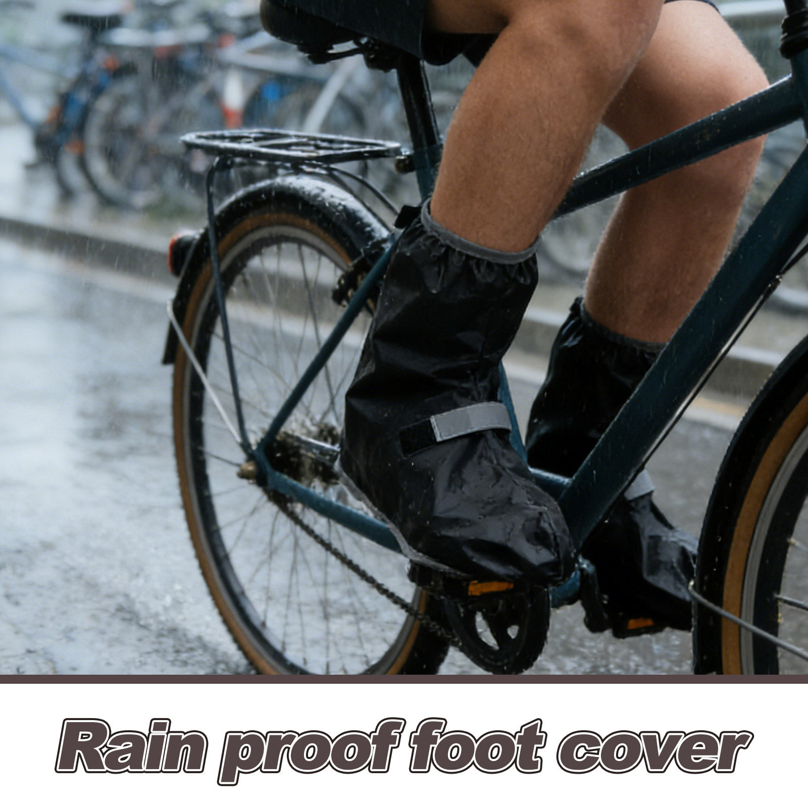 1Pair Waterproof Shoe Covers N - Cycling Commute Shoes ulasan dan harga